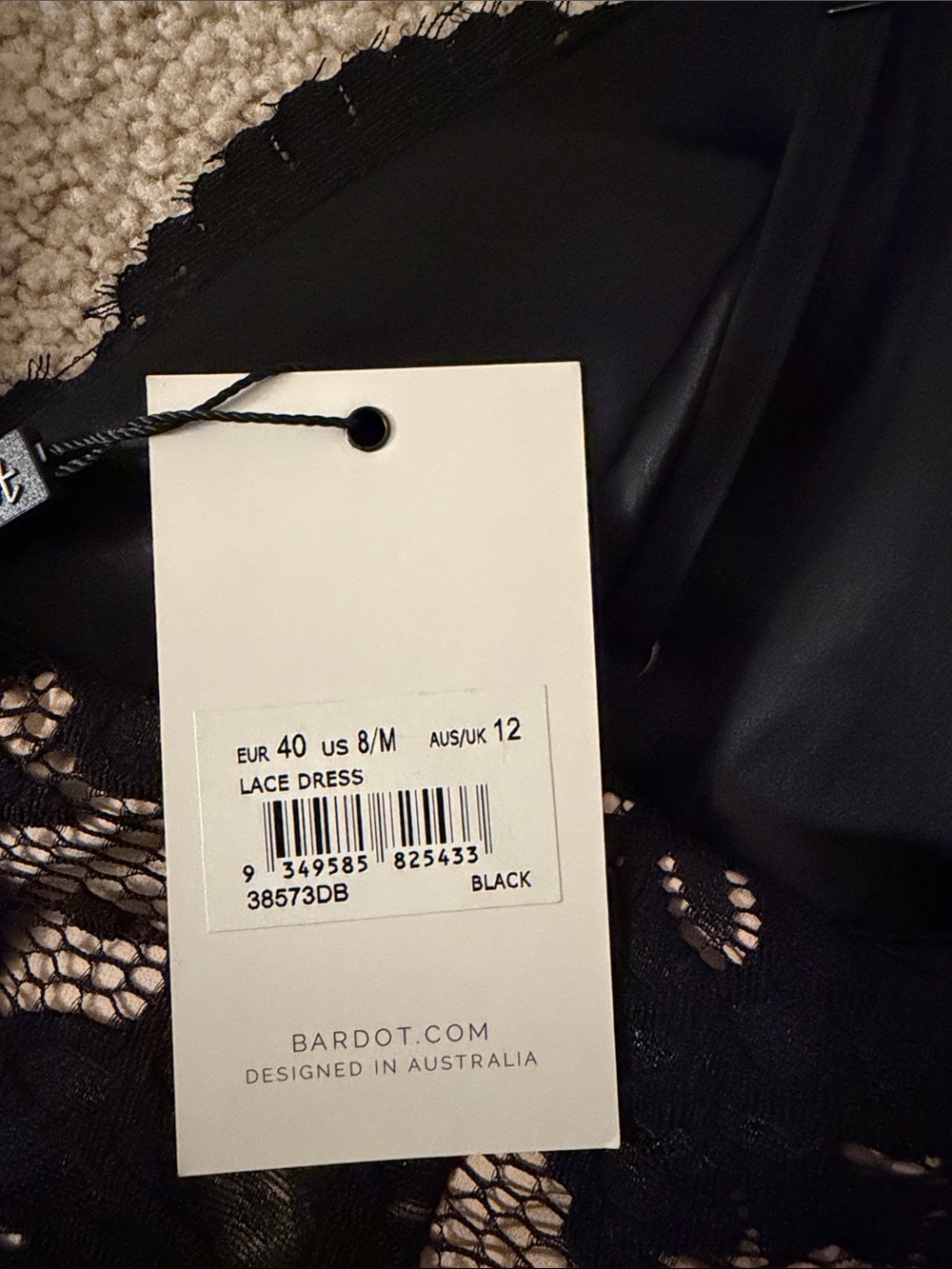 Black Lace Overlay Slip Dress - Picture 2 of 3